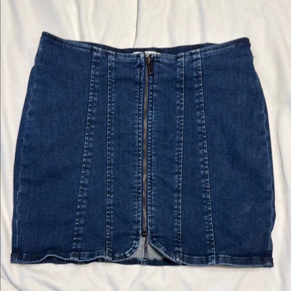 WE THE FREE Layla Denim Mini Skirt